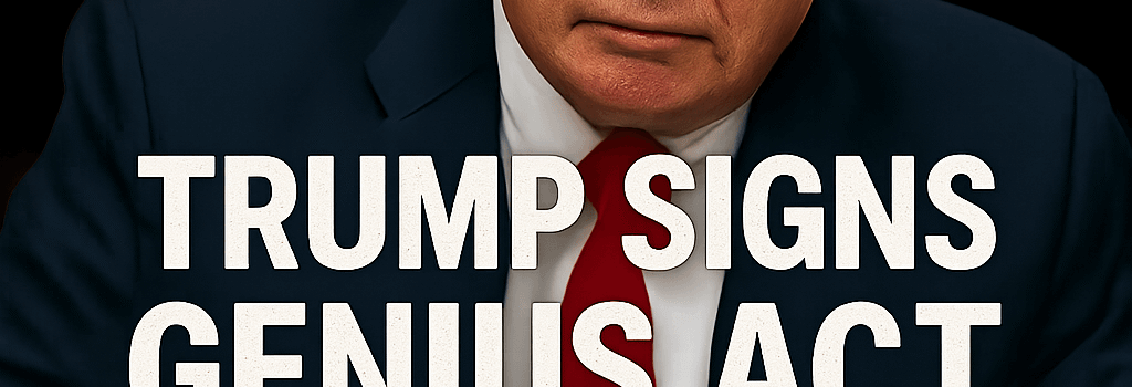 Трамп підписує закон GENIUS на фоні зростання стейблкоїнів та хабарницьких скандалів image