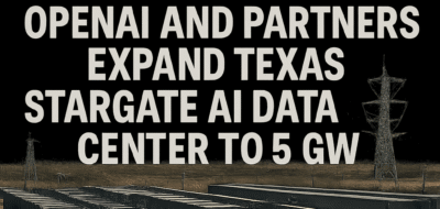 OpenAI and Partners Expand Texas Stargate AI Data Center to 5 GW image
