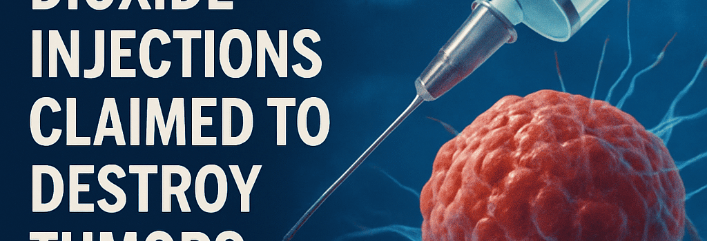 AI-Driven Chlorine Dioxide Injections Claimed to Destroy Tumors: Science, Safety, and Regulatory Hurdles image