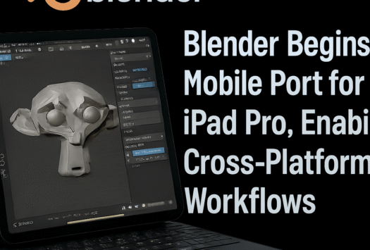 Blender Begins Mobile Port for iPad Pro, Enabling Cross-Platform Workflows image