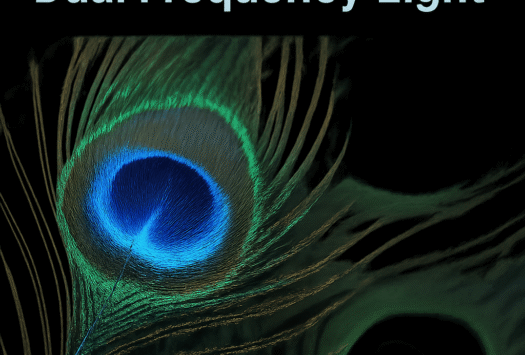 Peacock Feathers as Biolasers: Emitting Dual-Frequency Light image