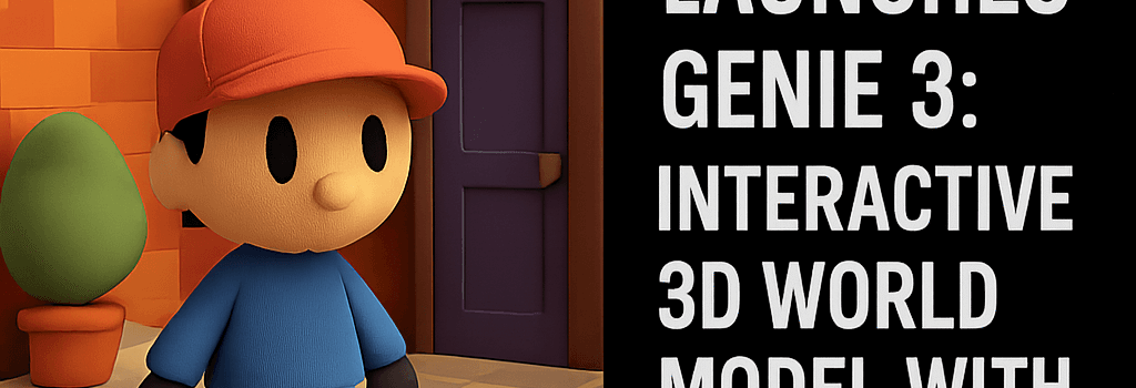 DeepMind Launches Genie 3: Interactive 3D World Model with Enhanced Memory image