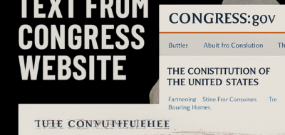 Glitch Erases Key Constitutional Text from Congress Website image