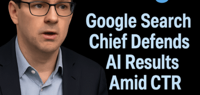 Google Search Chief Defends AI Results Amid CTR Concerns image